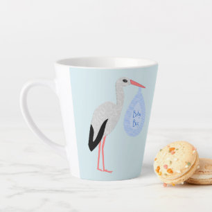 Niedlich Blue Baby Boy Stork Milchtasse