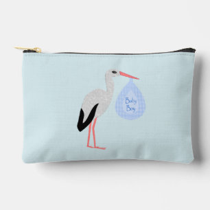 Niedlich Blue Baby Boy Stork Zubehörtasche
