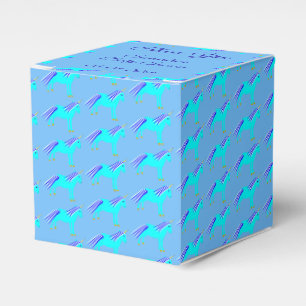 Niedlich Blue Baby Boy Unicorn Baby Dusche kundens Geschenkschachtel