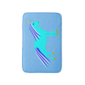 Niedlich Blue Baby Boy Unicorn Badematte (Vorderseite Vertikal)
