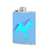 Niedlich Blue Baby Boy Unicorn Flachmann (Links)
