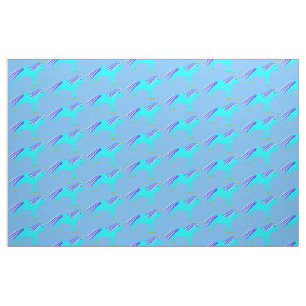 Niedlich Blue Baby Boy Unicorn Gemustert Stoff