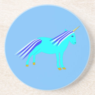 Niedlich Blue Baby Boy Unicorn Gender Reveal Getränkeuntersetzer