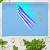 Niedlich Blue Baby Boy Unicorn Geschirrtuch (Gefaltet)