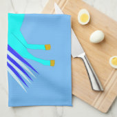 Niedlich Blue Baby Boy Unicorn Geschirrtuch (Viertel Falte)