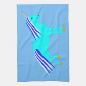 Niedlich Blue Baby Boy Unicorn Geschirrtuch (Vertikal)