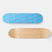Niedlich Blue Baby Boy Unicorn Skateboard (Horizontal)