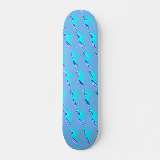Niedlich Blue Baby Boy Unicorn Skateboard (Vorne)