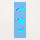 Niedlich Blue Baby Boy Unicorn Yogamatte (Vorderseite)