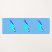 Niedlich Blue Baby Boy Unicorn Yogamatte (Vorderseite (Horizontal))