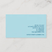 Niedlich Blue Baby Boy's Feet Illustration Visitenkarte (Rückseite)