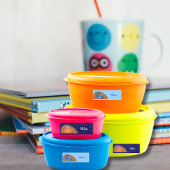 Niedlich Blue Baby Dinosaur Sparkling Star Etiketten