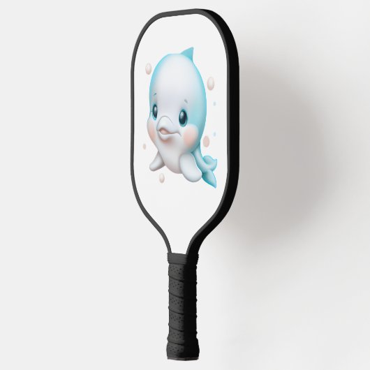 Niedlich Blue Baby Dolphin Pickleball Schläger (Links)