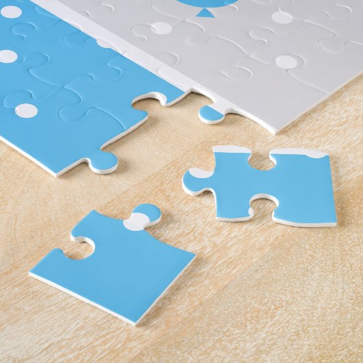 Niedlich Blue Baby Elephant Puzzle (Seite)