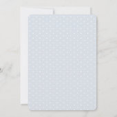 Niedlich Blue Baby Holiday Birth Ankündigung (Rückseite)