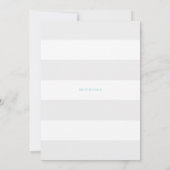 Niedlich Blue Baby Whale Es ist eine Kinderdusche Einladung (Rückseite)