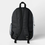 Niedlich Blue-Backpack Bedruckter Rucksack (Rückseite)