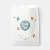 Niedlich Blue Balloon 1. Geburtstag Geschenktütchen (Vorderseite)