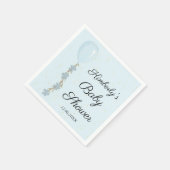 Niedlich Blue Balloon Baby Dusche Serviette (Ecke)