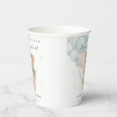 Niedlich Blue Bearly Wait Bear Balloon Baby Showdu Pappbecher (Rechts)