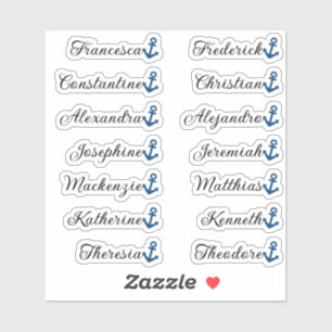 Niedlich Blue Black Anchor 14 benutzerdefinierte G Aufkleber