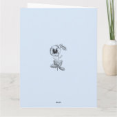 Niedlich Blue Blumen Watercolor Pansie wird gut Karte (Rückseite)