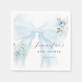 Niedlich Blue Bow Baby in Bloom Baby Boy Dusche Serviette