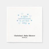 Niedlich Blue Boy Baby Dusche Napkins Serviette (Vorderseite)