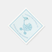 Niedlich Blue Boy Baby Dusche Serviette (Ecke)