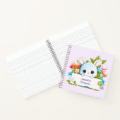 Niedlich Blue Bunny Floral Notizblock (Innenseite)