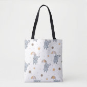 Niedlich Blue Bunny Toag Tasche (Vorderseite)