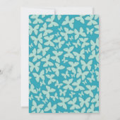 Niedlich Blue Butterfells Trunk Party Einladung (Rückseite)