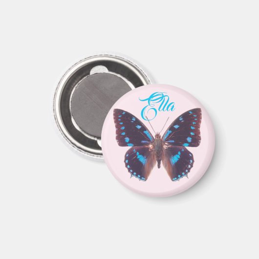 Niedlich Blue Butterfly Magnet (Vorderseite/Rückseite)