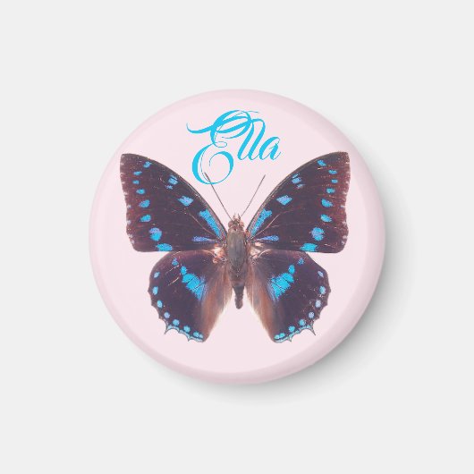 Niedlich Blue Butterfly Magnet (Vorne)