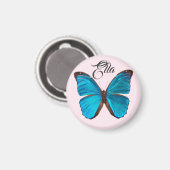 Niedlich Blue Butterfly Magnet (Vorderseite/Rückseite)