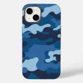 Niedlich Blue Camouflage Case-Mate iPhone Hülle (Rückseite)