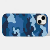 Niedlich Blue Camouflage Case-Mate iPhone Hülle (Rückseite (Horizontal))