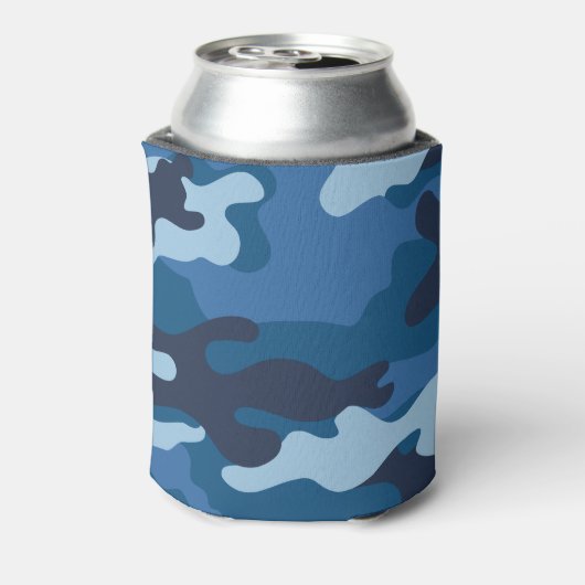 Niedlich Blue Camouflage Dosenkühler (Kanne Rückseite)