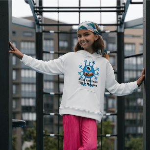 Niedlich Blue Cartoon Monster Funny Fun für Kinder Hoodie