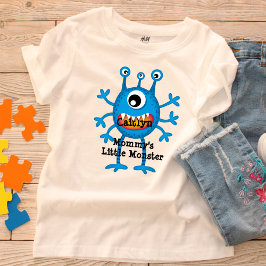 Niedlich Blue Cartoon Monster Funny Fun für Kinder Kleinkind T-shirt