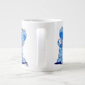 Niedlich Blue Cartoon Puppy Jumbo-Tasse (Rückseite)