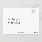 Niedlich Blue Cat Design Foto Postkarte (Rückseite)