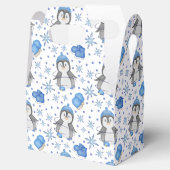 Niedlich Blue Christmas Ice Skaten Penguin Geschenkschachtel (Geöffnet)