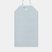 Niedlich Blue Clothesline Cactus Cowboy Baby Showe Geschenkanhänger (Rückseite)