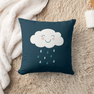 Niedlich Blue Cloud Raindrops Baby Kissen