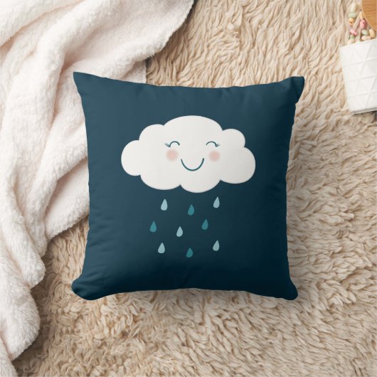 Niedlich Blue Cloud Raindrops Baby Kissen (Decke)