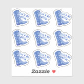 Niedlich Blue Coastal Cowgirl Boot Let's go girls  Aufkleber (Blatt)