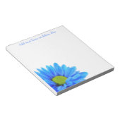 Niedlich Blue Daisy Floral Notepad Notizblock (angewinkelt)