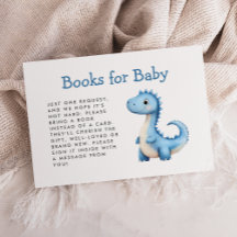 Niedlich Blue Dinosaur Babyduschbücher für Baby