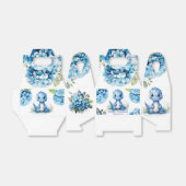 Niedlich Blue Dinosaurier mit Florals Boy Baby Dus Geschenkschachtel (Ungefaltet)